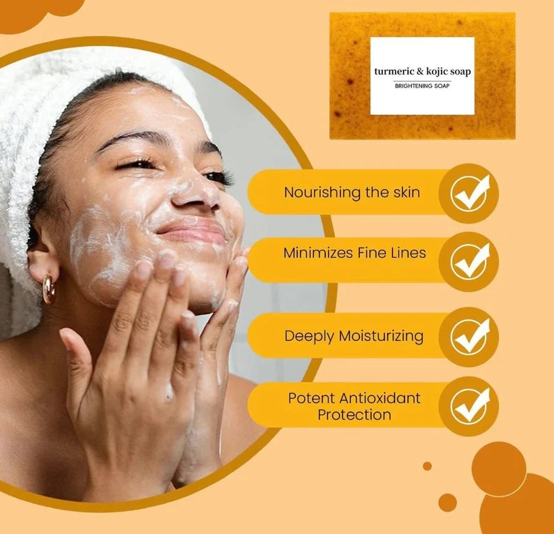 lemon, turmeric & kojic acid soap